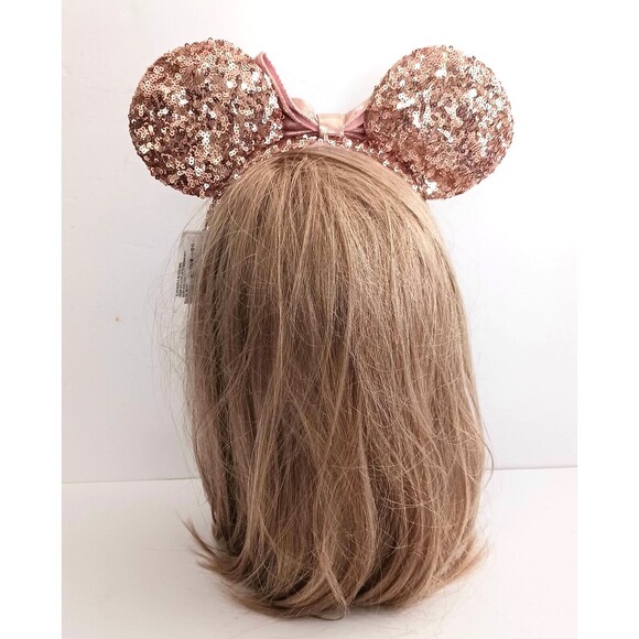 Disney Rose Gold Sequin Minnie Mouse Ears Headband - Picture 5 of 5